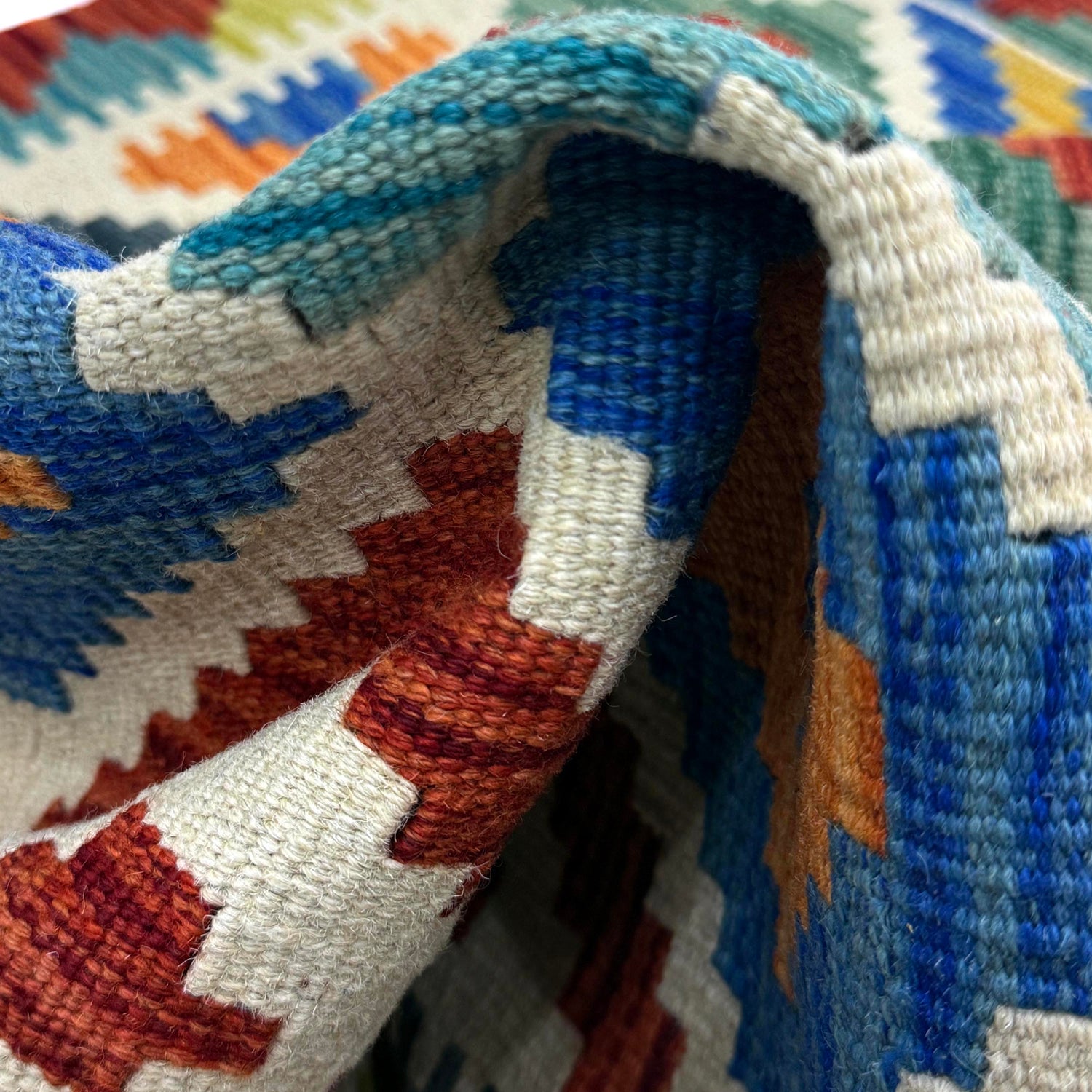 Hand Knotted Flatweave Kilim 2' 10" x 3' 10" ft / 86 x 118 cm - No. W38112
