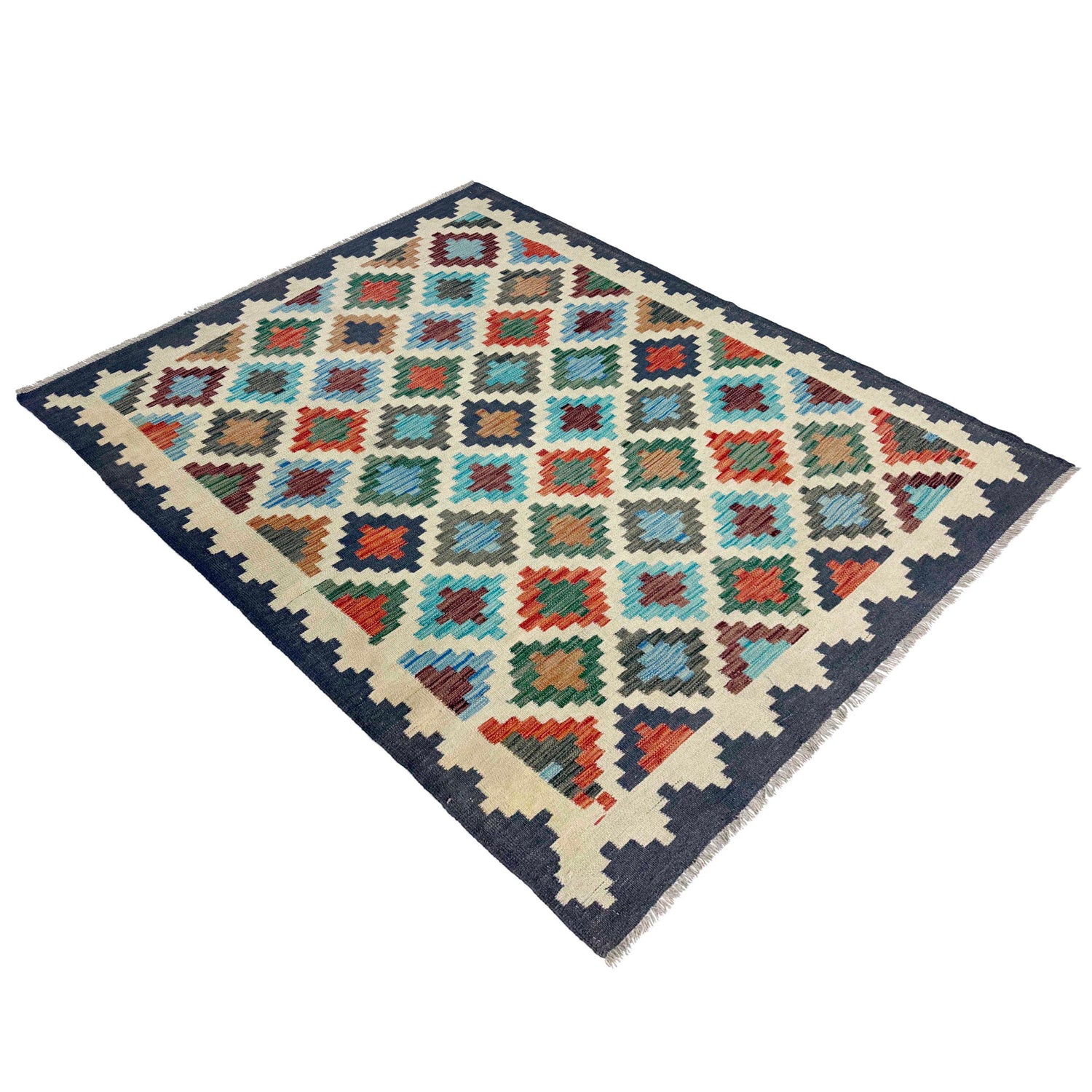 Medium Size Chobi Kilim 4' 9" x 6' 9" ft / 145 x 205 cm - No. W38118