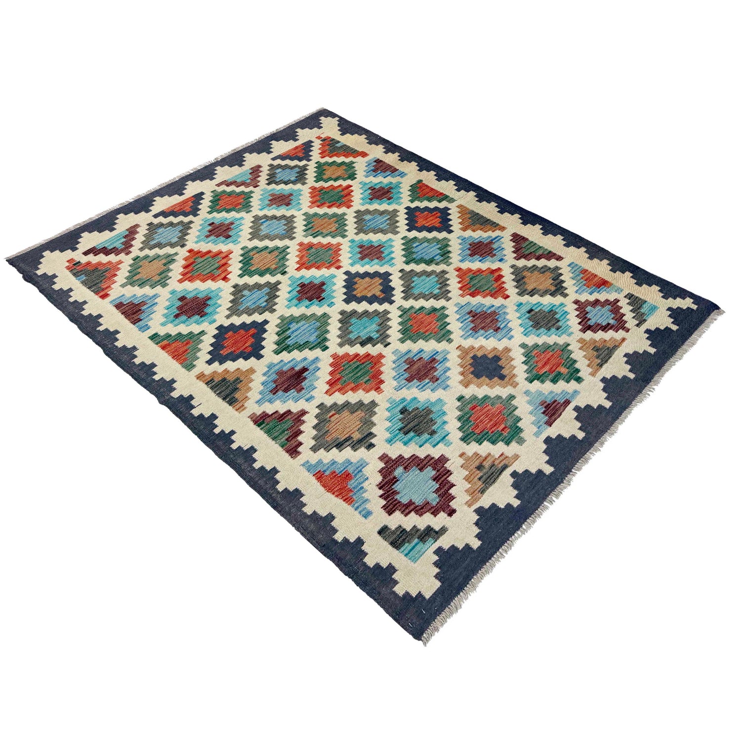 Medium Size Chobi Kilim 4' 9" x 6' 9" ft / 145 x 205 cm - No. W38118