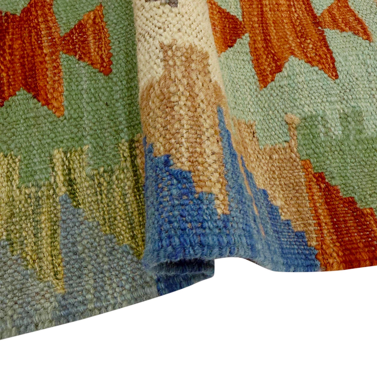 Hand Knotted Flatweave Kilim 4' 11" x 6' 5" ft / 151 x 195 cm - No. W38126