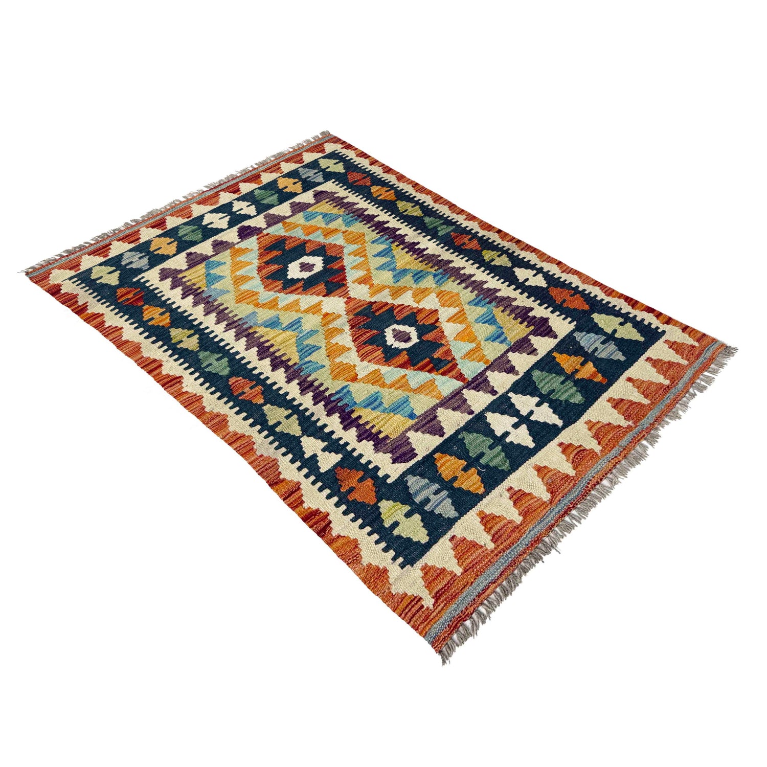 Small Size Chobi Kilim 2' 7" x 4' 0" ft / 80 x 121 cm - No. W38161