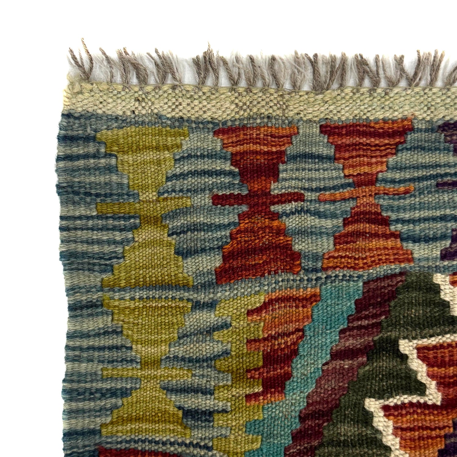 Hand Knotted Flatweave Kilim 2' 11" x 4' 2" ft / 88 x 127 cm - No. W38162