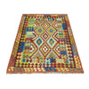 Hand Made Afghan Kilim 4' 11" x 6' 7" ft / 150 x 200 cm - No. W38207