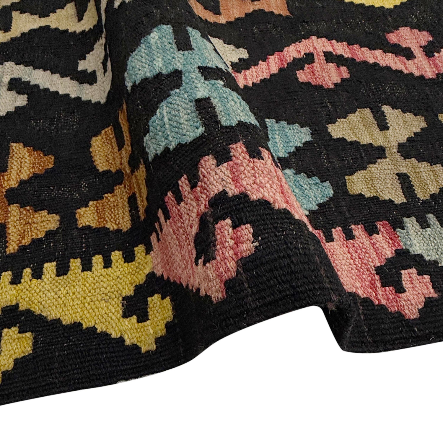 Handmade Vegetable Kilim 6' 7" x 9' 5" ft / 201 x 288 cm - No. W38213