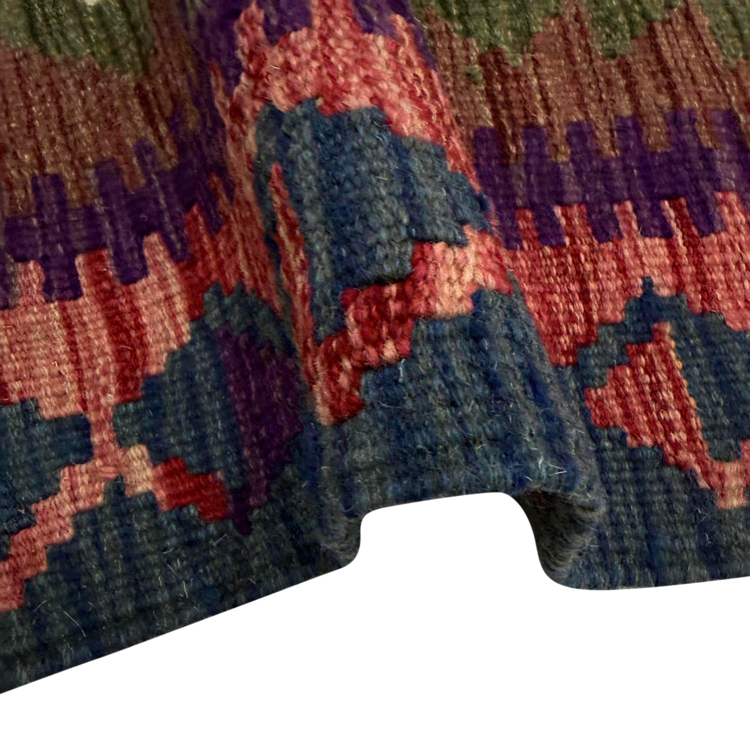 Handmade Afghan Vegetable Kilim 2' 5" x 3' 10" ft / 73 x 116 cm - No. W38223
