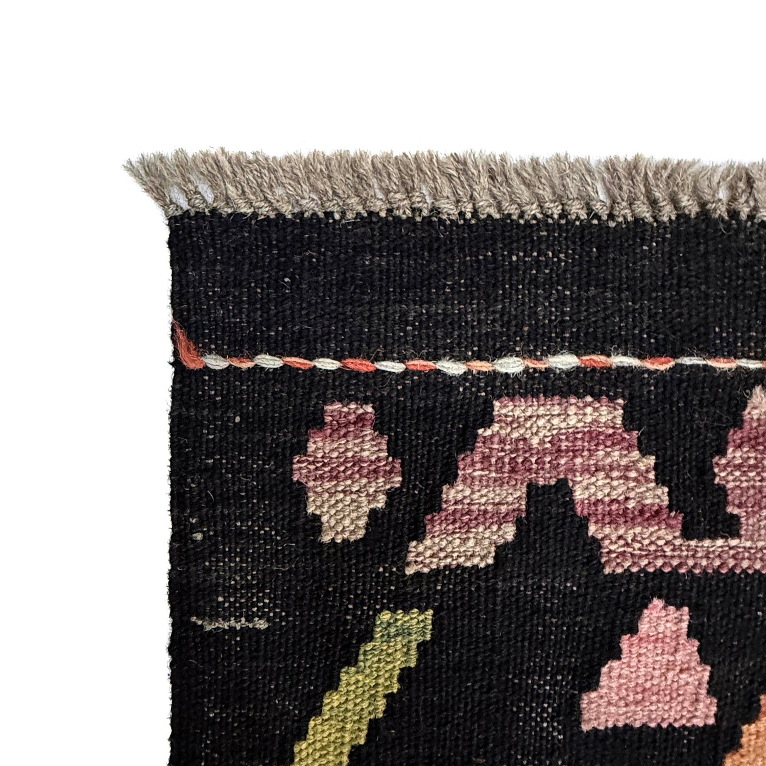 Hand Knotted Afghan Style Kilim 6' 5" x 9' 7" ft / 196 x 292 cm - No. W38229