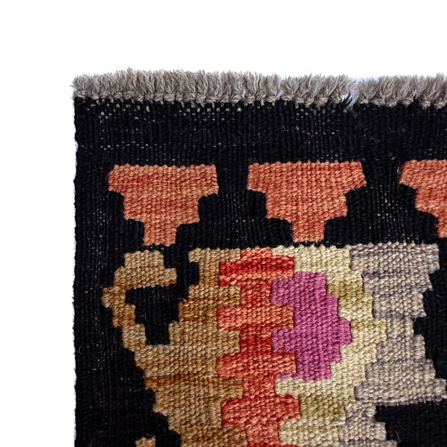 Handmade Turkish Design Wool Kilim 6' 8" x 9' 9" ft / 204 x 298 cm - No. W38231