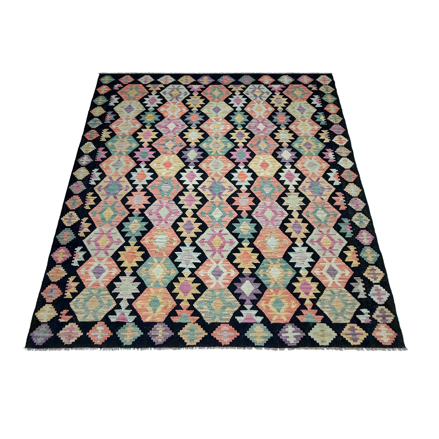 Medium Size Chobi Kilim 6' 8" x 9' 7" ft / 202 x 293 cm - No. W38232