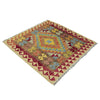 Hand Made Afghan Kilim 3' 5" x 3' 8" ft / 103 x 112 cm - No. W38237
