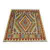 Handmade Vegetable Kilim 3' 3" x 3' 10" ft / 98 x 116 cm - No. W38243
