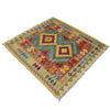Handmade Vegetable Kelim 3' 5" x 4' 1" ft / 104 x 125 cm - No. W38244