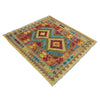 Handmade Vegetable Kelim 3' 5" x 4' 1" ft / 104 x 125 cm - No. W38244