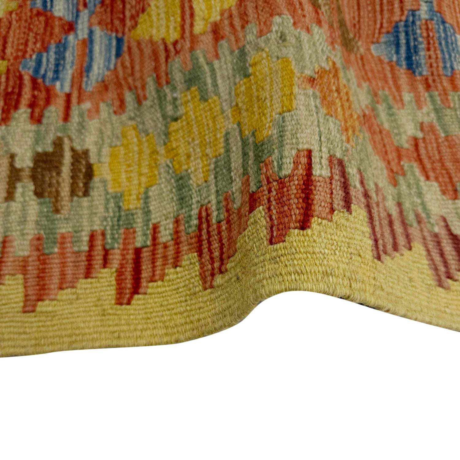 Handmade Vegetable Kelim 3' 5" x 4' 1" ft / 104 x 125 cm - No. W38244