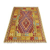 Hand Knotted Afghan Style Kilim 3' 6" x 5' 1" ft / 107 x 155 cm - No. W38246