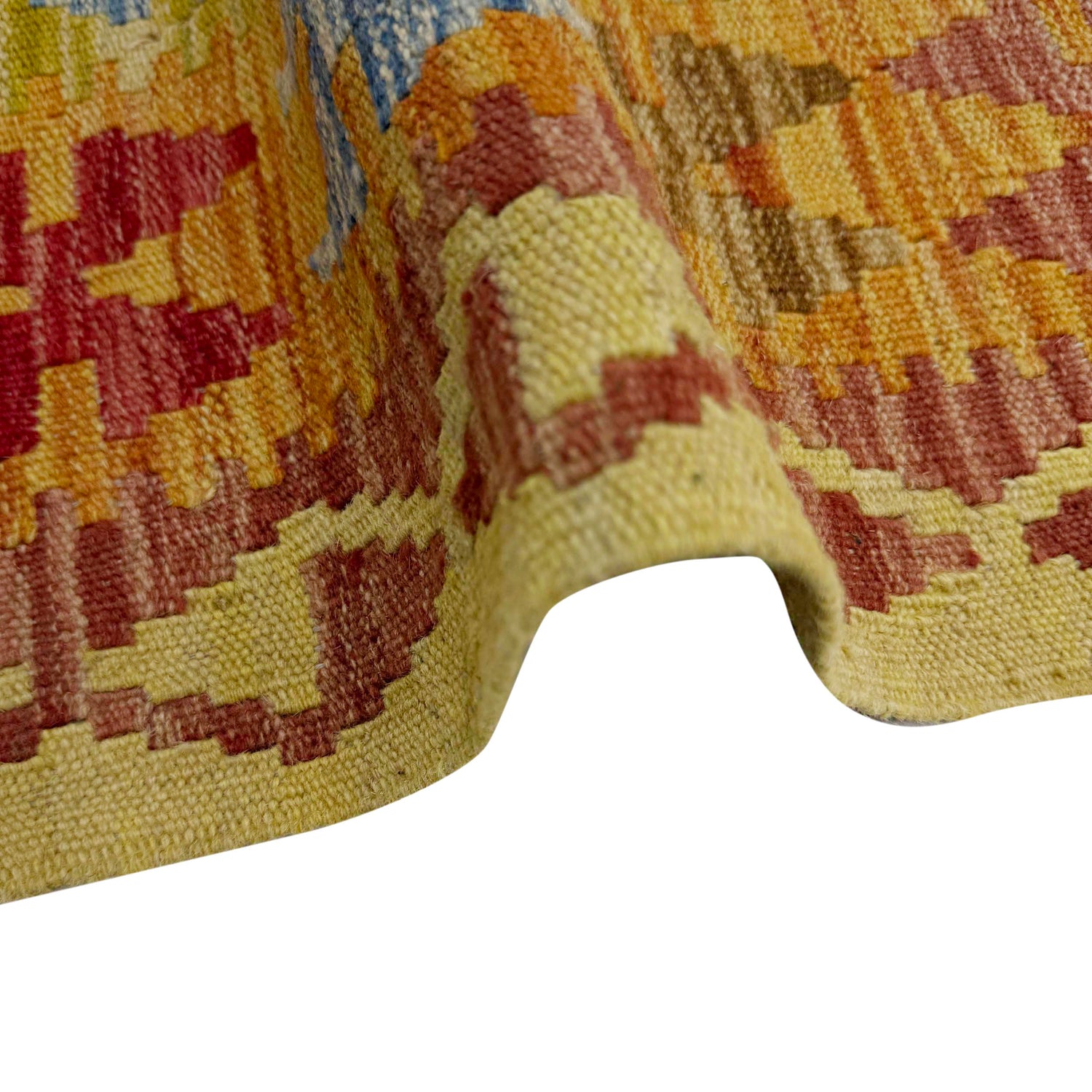 Hand Knotted Afghan Style Kilim 3' 6" x 5' 1" ft / 107 x 155 cm - No. W38246