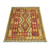 Hand Woven Wool Kelim 3' 7" x 4' 5" ft / 108 x 134 cm - No. W38247