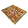 Hand Woven Wool Kelim 3' 7" x 4' 5" ft / 108 x 134 cm - No. W38247