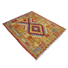 Handmade Turkish Design Wool Kilim 3' 7" x 4' 4" ft / 109 x 131 cm - No. W38248