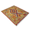 Handmade Turkish Design Wool Kilim 3' 7" x 4' 4" ft / 109 x 131 cm - No. W38248