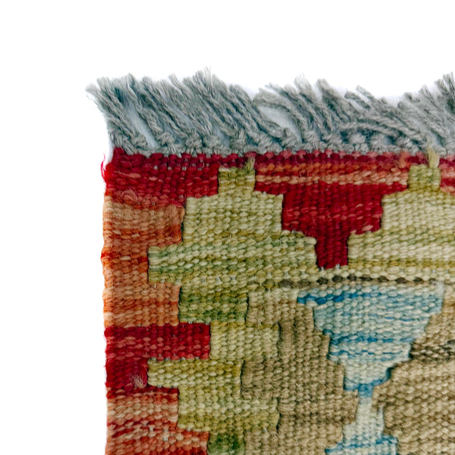 Handmade Turkish Design Wool Kilim 3' 7" x 4' 4" ft / 109 x 131 cm - No. W38248
