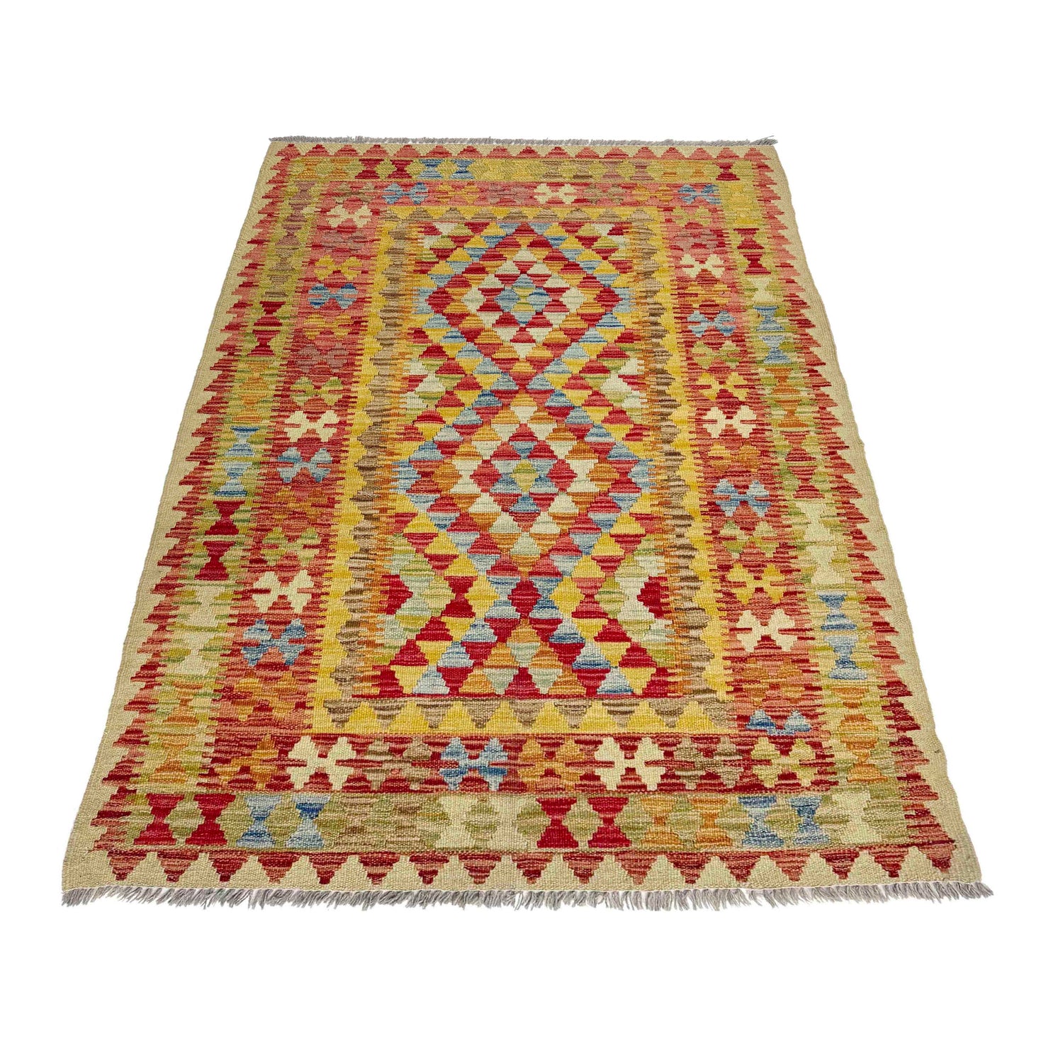 Small Size Chobi Kilim 3' 7" x 5' 3" ft / 108 x 160 cm - No. W38254