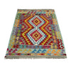 Handmade Turkish Design Wool Kilim 2' 9" x 3' 10" ft / 84 x 116 cm - No. W38561