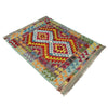 Handmade Turkish Design Wool Kilim 2' 9" x 3' 10" ft / 84 x 116 cm - No. W38561