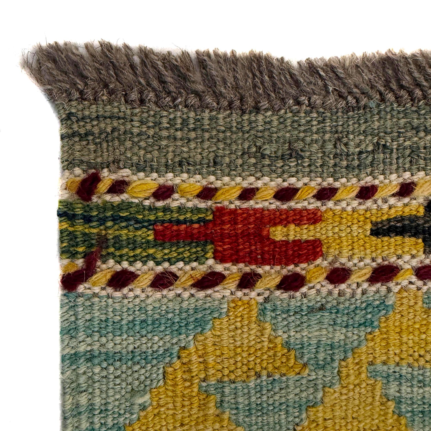 Handmade Turkish Design Wool Kilim 2' 9" x 3' 10" ft / 84 x 116 cm - No. W38561