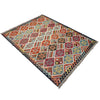 Handmade Afghan Vegetable Kilim 5' 9" x 8' 2" ft / 174 x 250 cm - No. W38939