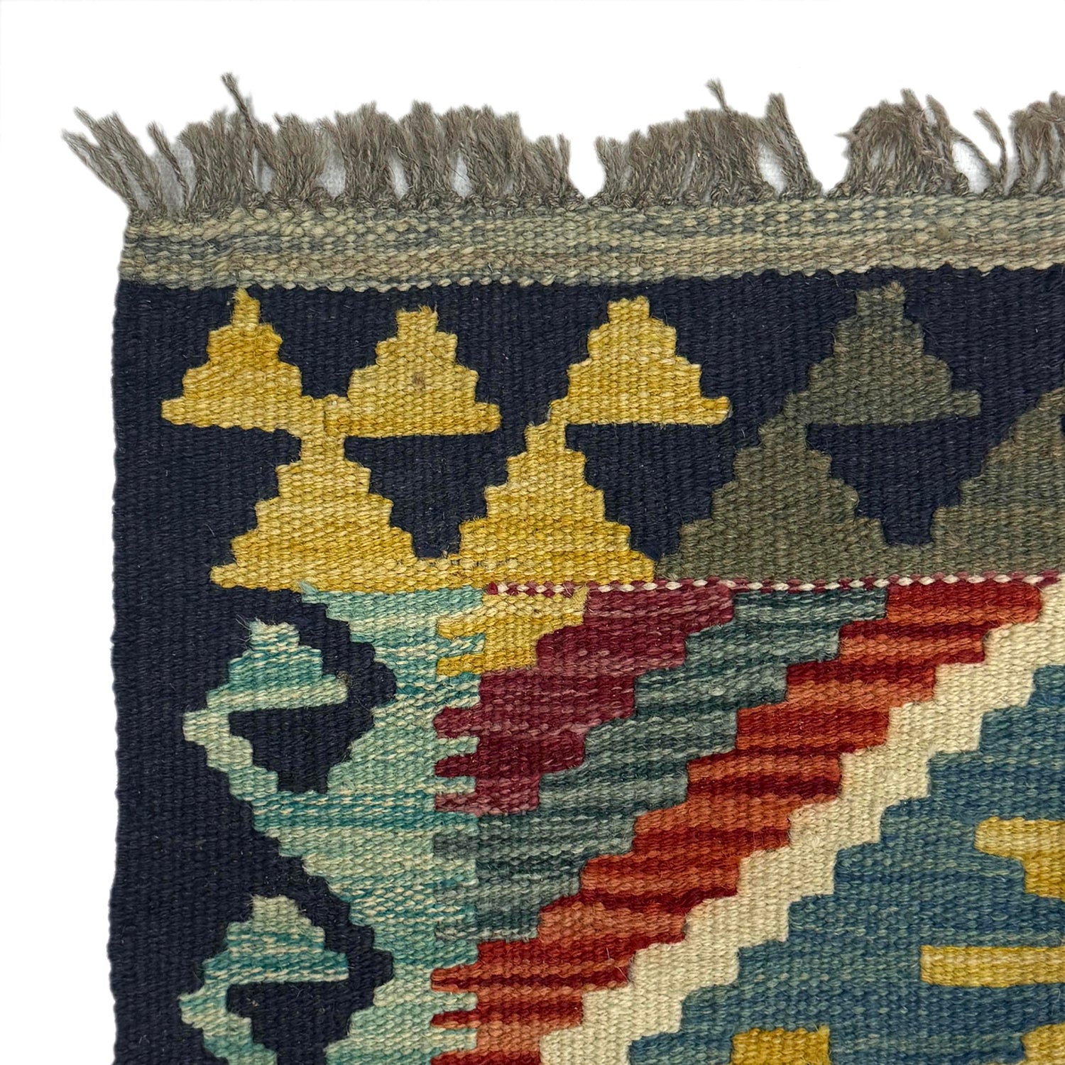 Handmade Afghan Vegetable Kilim 5' 9" x 8' 2" ft / 174 x 250 cm - No. W38939