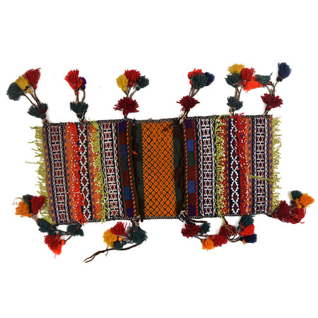 Afghan Baluch Saddle Bag Kilim 1' 1" x 2' 4" ft / 32 x 72 cm - No. Y11954