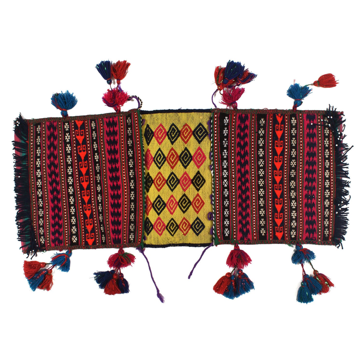 Afghan Baluch Saddle Bag Kilim 1' 1" x 2' 6" ft / 32 x 76 cm - No. Y11955