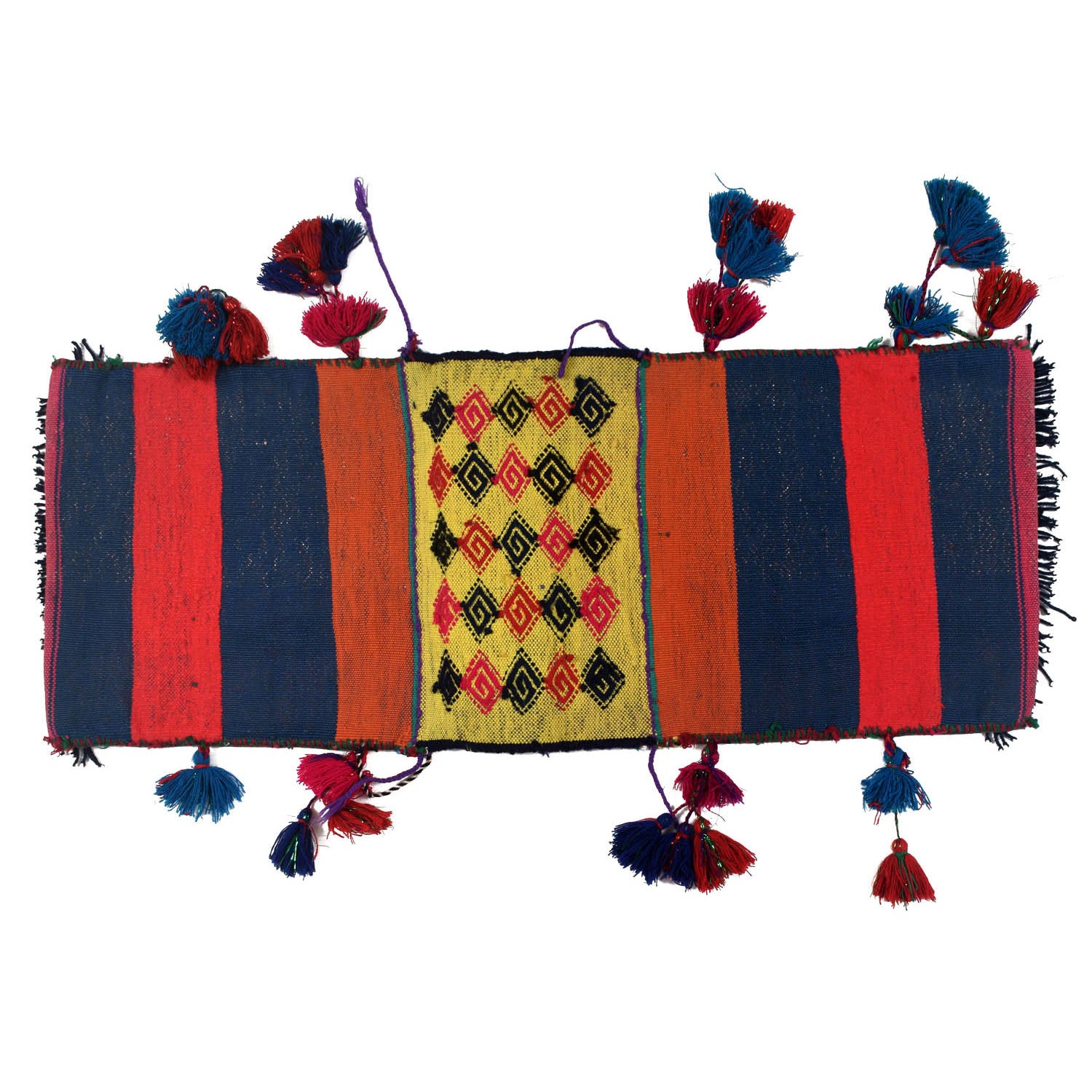 Afghan Baluch Saddle Bag Kilim 1' 1" x 2' 6" ft / 32 x 76 cm - No. Y11955