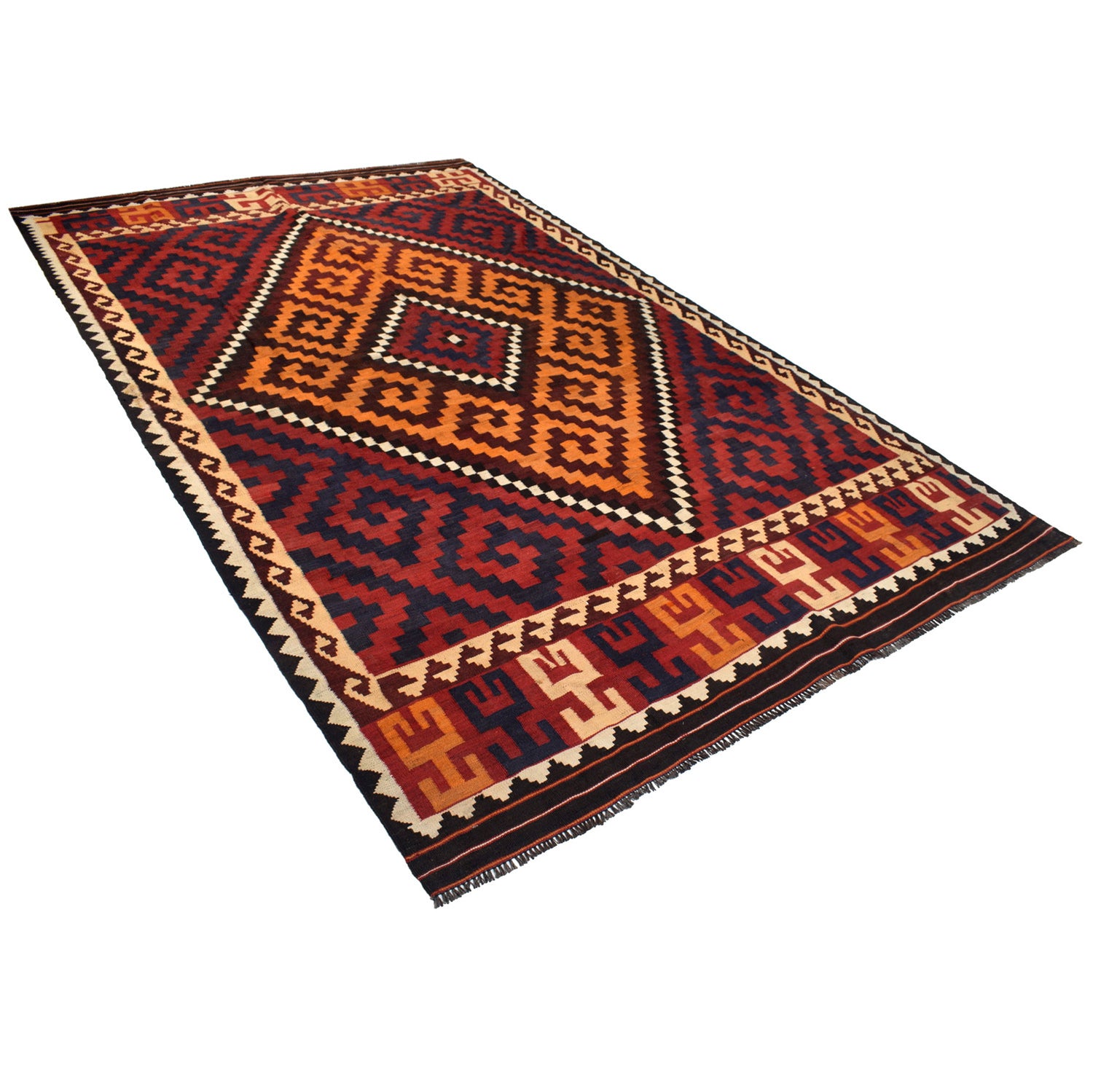 Handmade Maimana Kelim 6' 4" x 10' 0" ft / 193 x 305 cm - No. Y12263