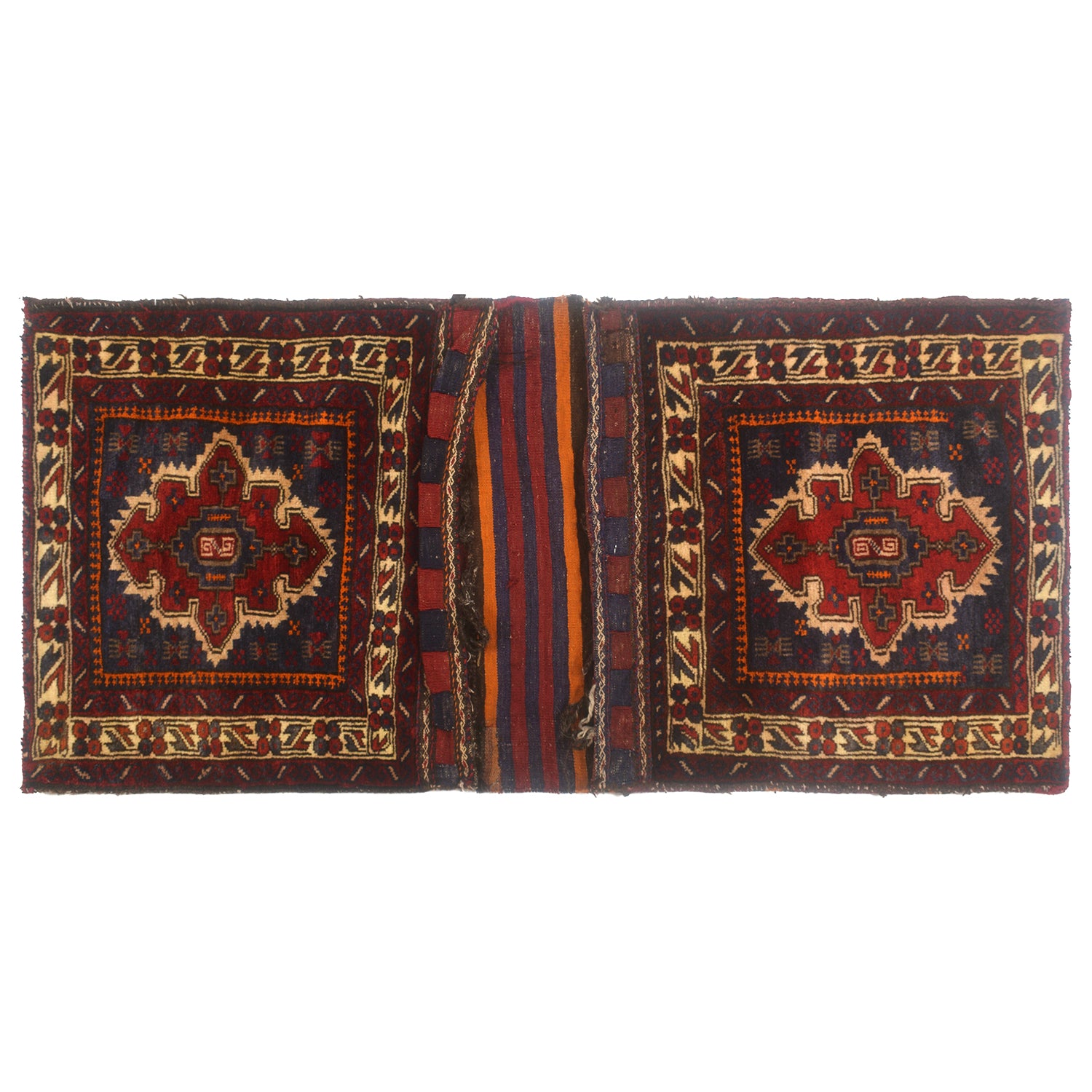 Hand Knotted Saddle Bag Area Rug 2' 0" x 4' 4" ft / 60 x 133 cm - No. Y12352