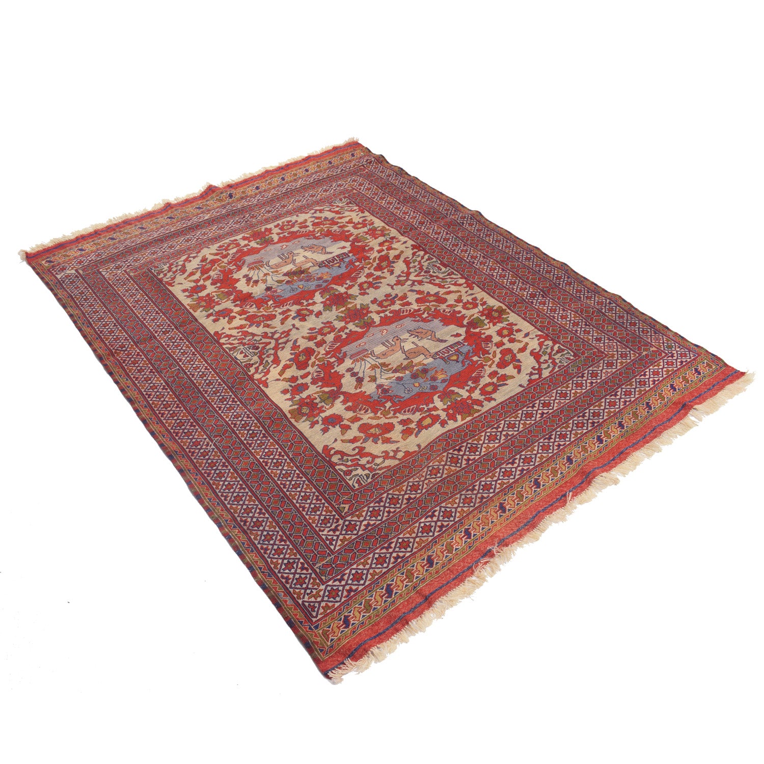 Handmade Afghan Kilim 4' 10" x 6' 2" ft / 147 x 189 cm - No. Y12751