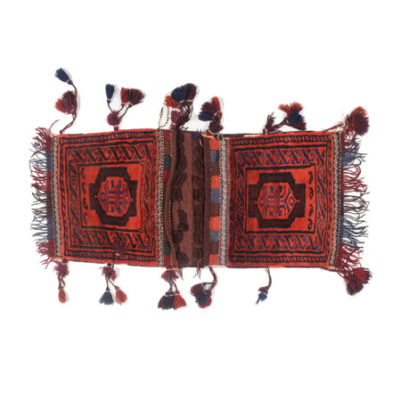 Handmade Saddle Bag Carpet 1' 7" x 3' 5" ft / 47 x 105 cm - No. Y12793