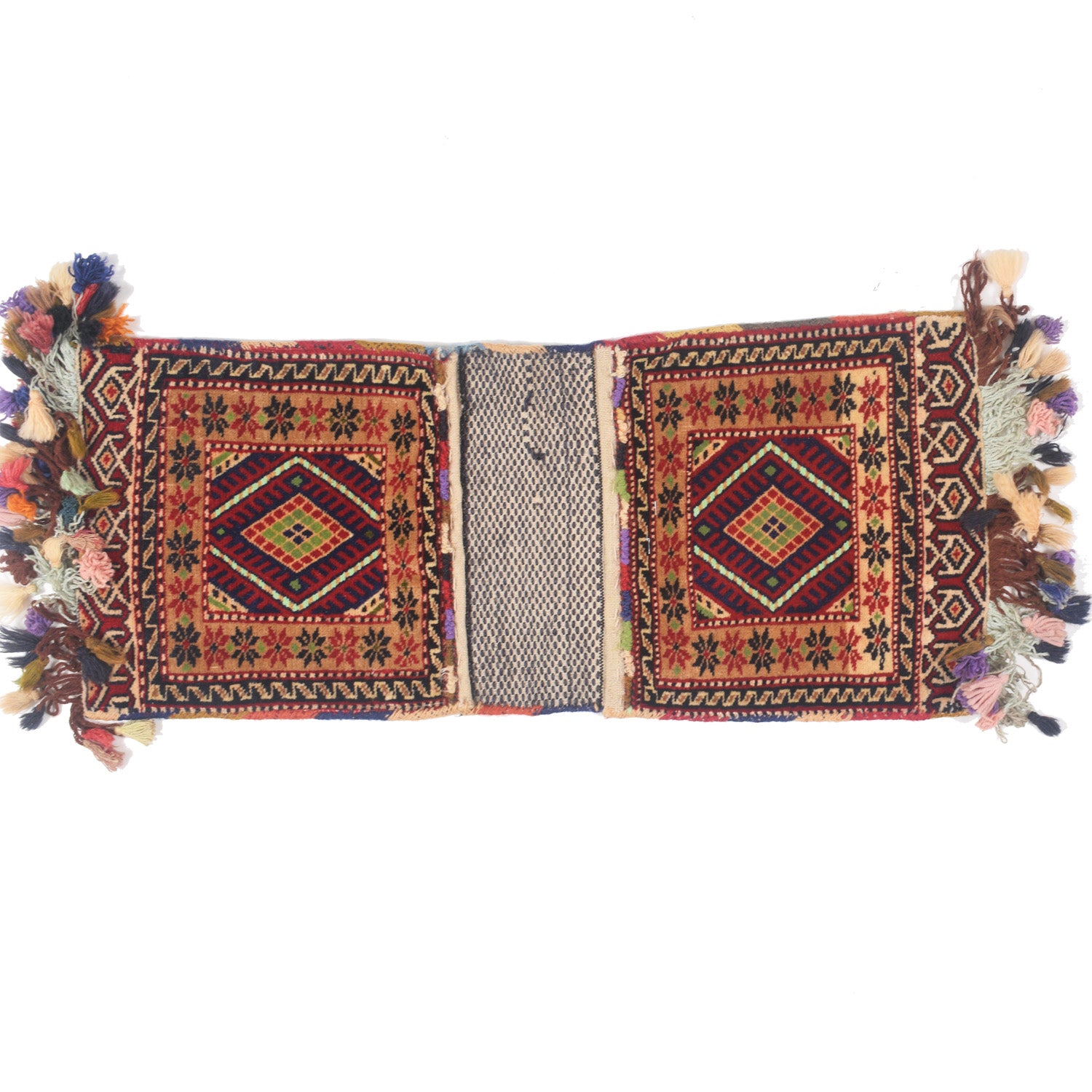 Handmade Saddle Bag Carpet 1' 1" x 2' 7" ft / 33 x 80 cm - No. Y12848