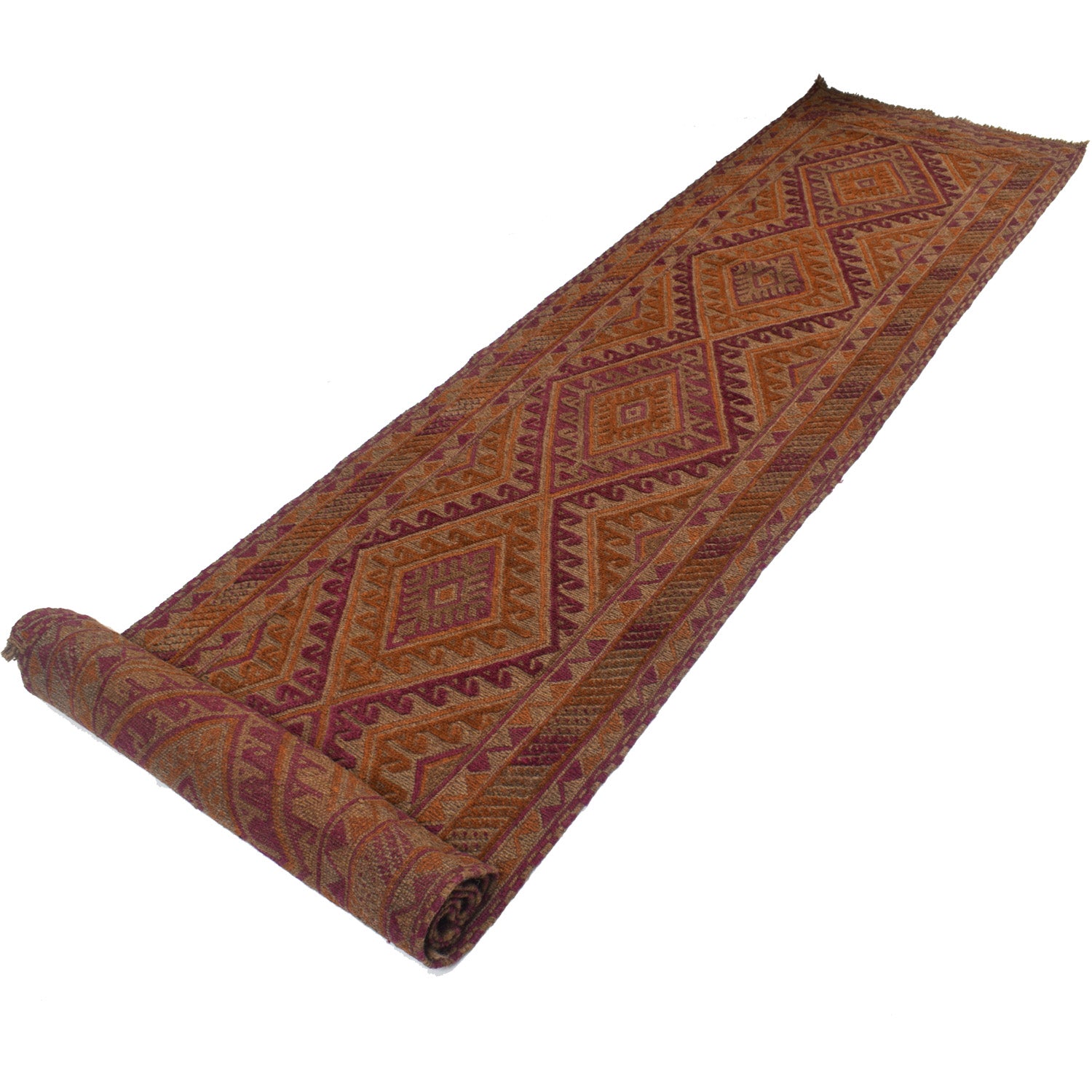 Handmade Mushwani Runner Rug 2' 6" x 13' 1" ft / 76 x 398 cm - No. Y12950