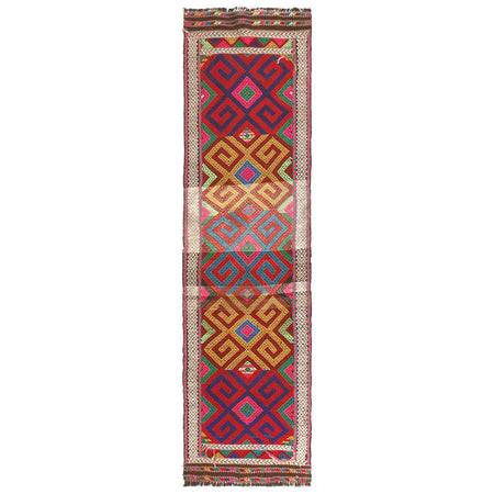 Short Kilim Runner 2' 4" x 8' 7" ft / 70 x 262 cm - No. Y13029