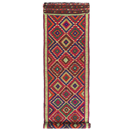Short Kilim Runner 2' 6" x 9' 0" ft / 77 x 274 cm - No. Y13030