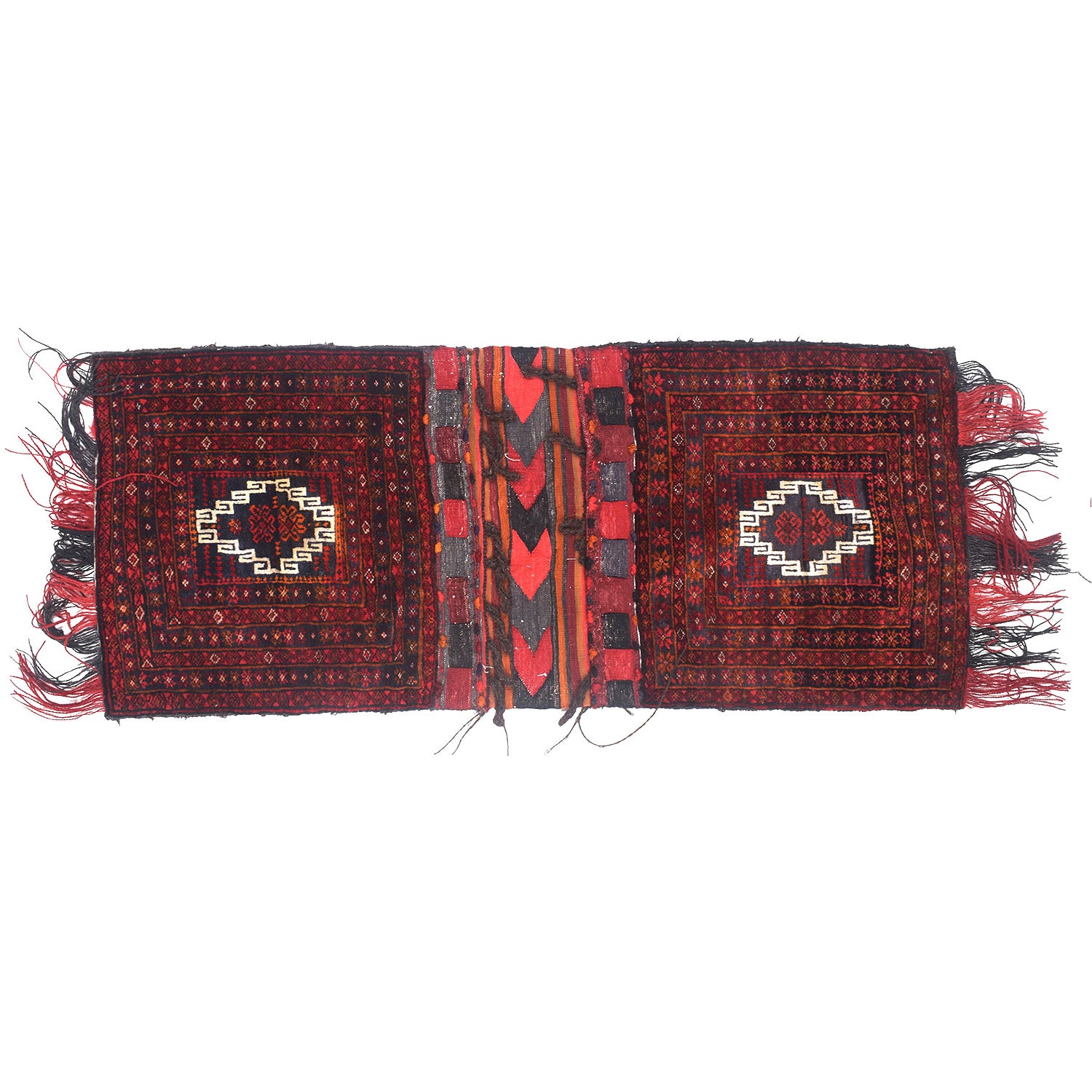 Tribal Baluch Saddle Bag Area Rug 1' 10" x 4' 3" ft / 55 x 130 cm - No. Y13058