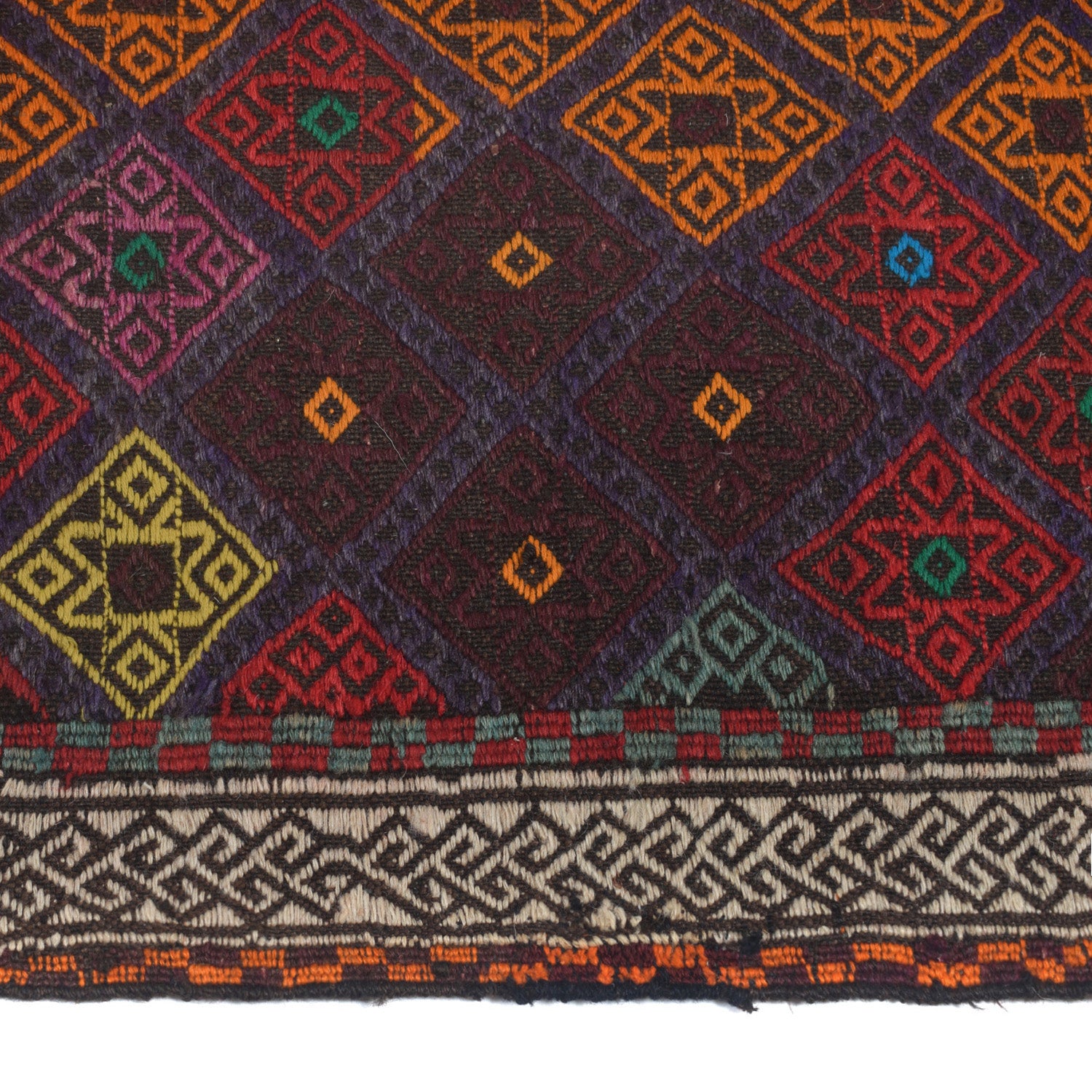 Short Kilim Runner 2' 5" x 7' 10" ft / 73 x 239 cm - No. Y13139