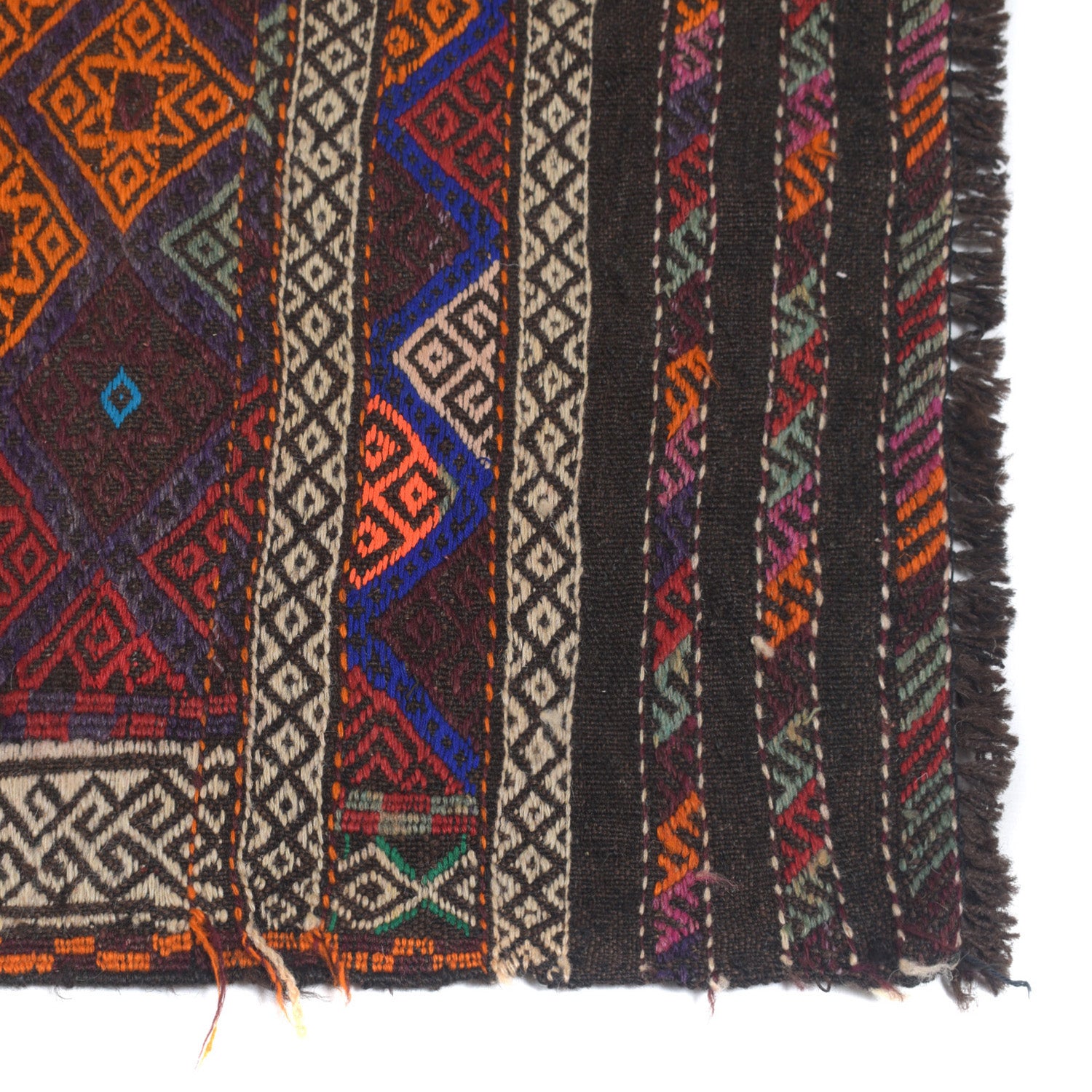 Short Kilim Runner 2' 5" x 7' 10" ft / 73 x 239 cm - No. Y13139