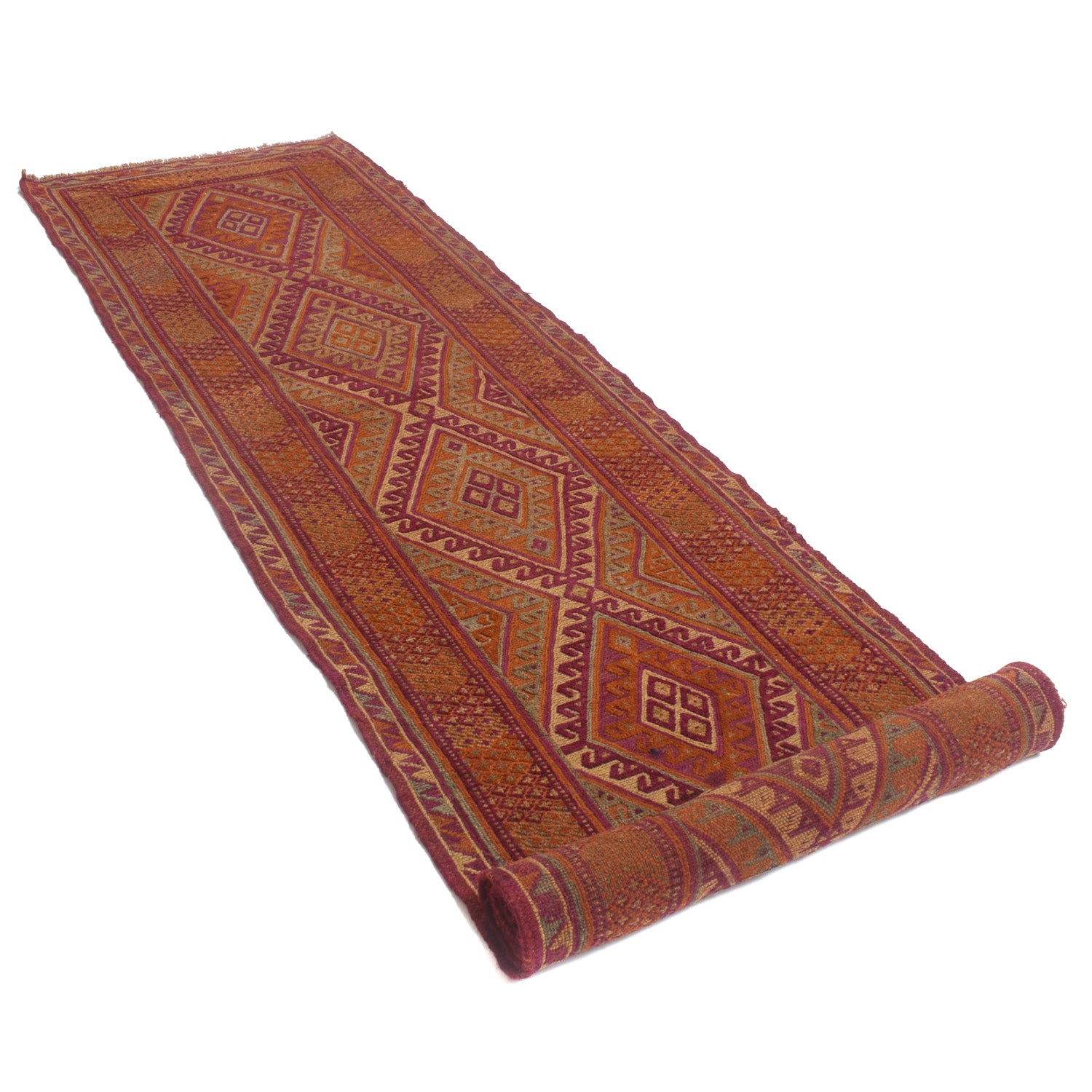 Handmade Wool Mushwani Runner 2' 9" x 12' 9" ft / 83 x 388 cm - No. Y13177