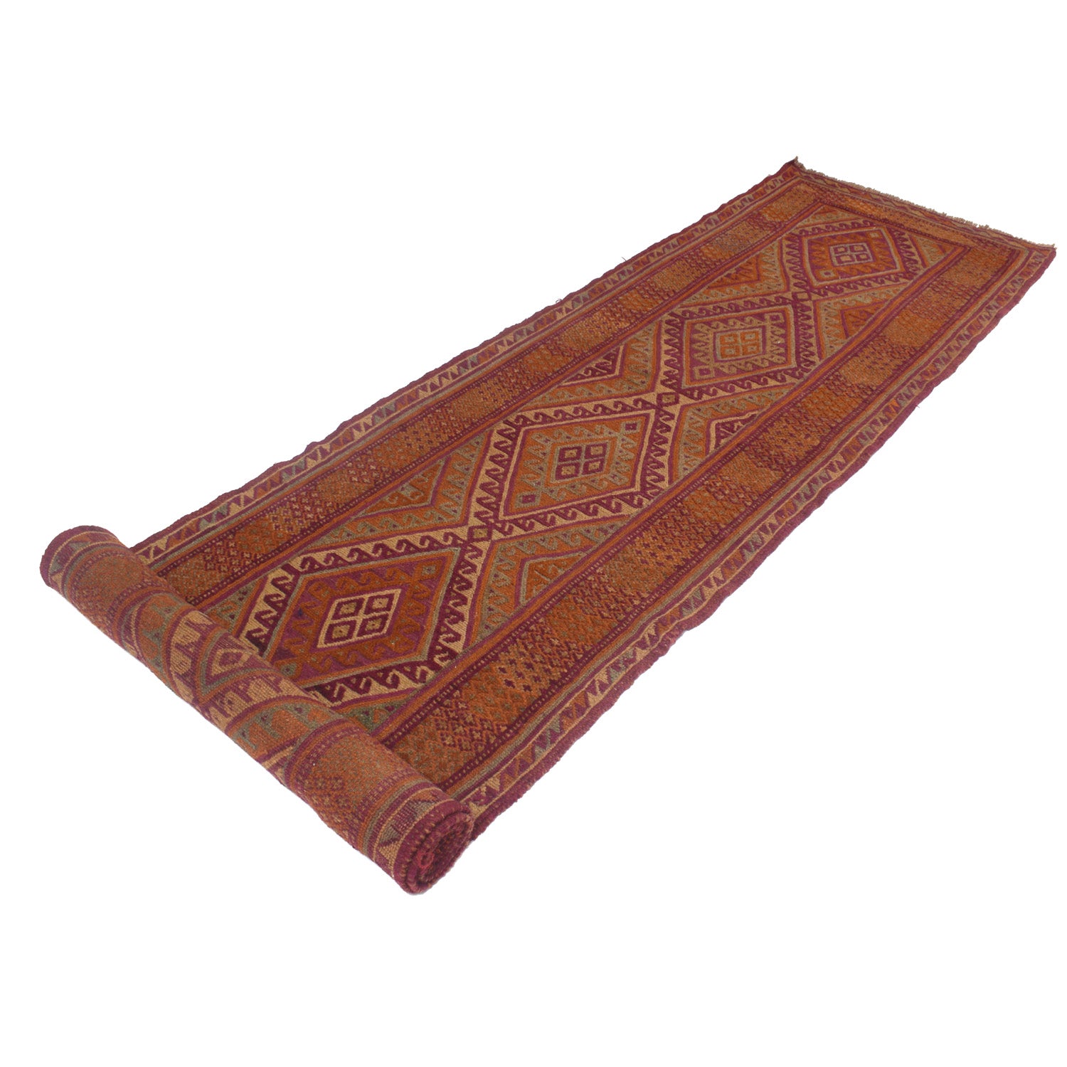 Handmade Wool Mushwani Runner 2' 9" x 12' 9" ft / 83 x 388 cm - No. Y13177