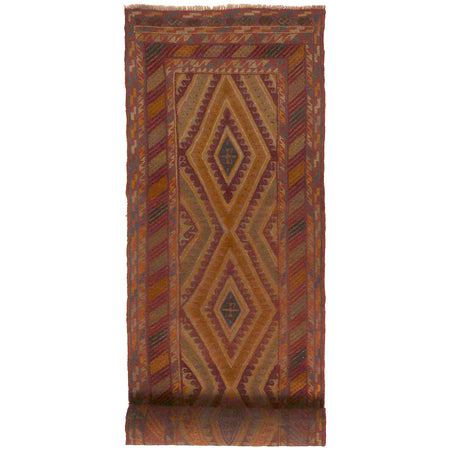 Handmade Wool Mushwani Runner 2' 9" x 11' 11" ft / 83 x 362 cm - No. Y14129