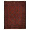 Red Color Afghan Area Rug 5' 0" x 6' 4" ft / 153 x 194 cm - No. Y14239