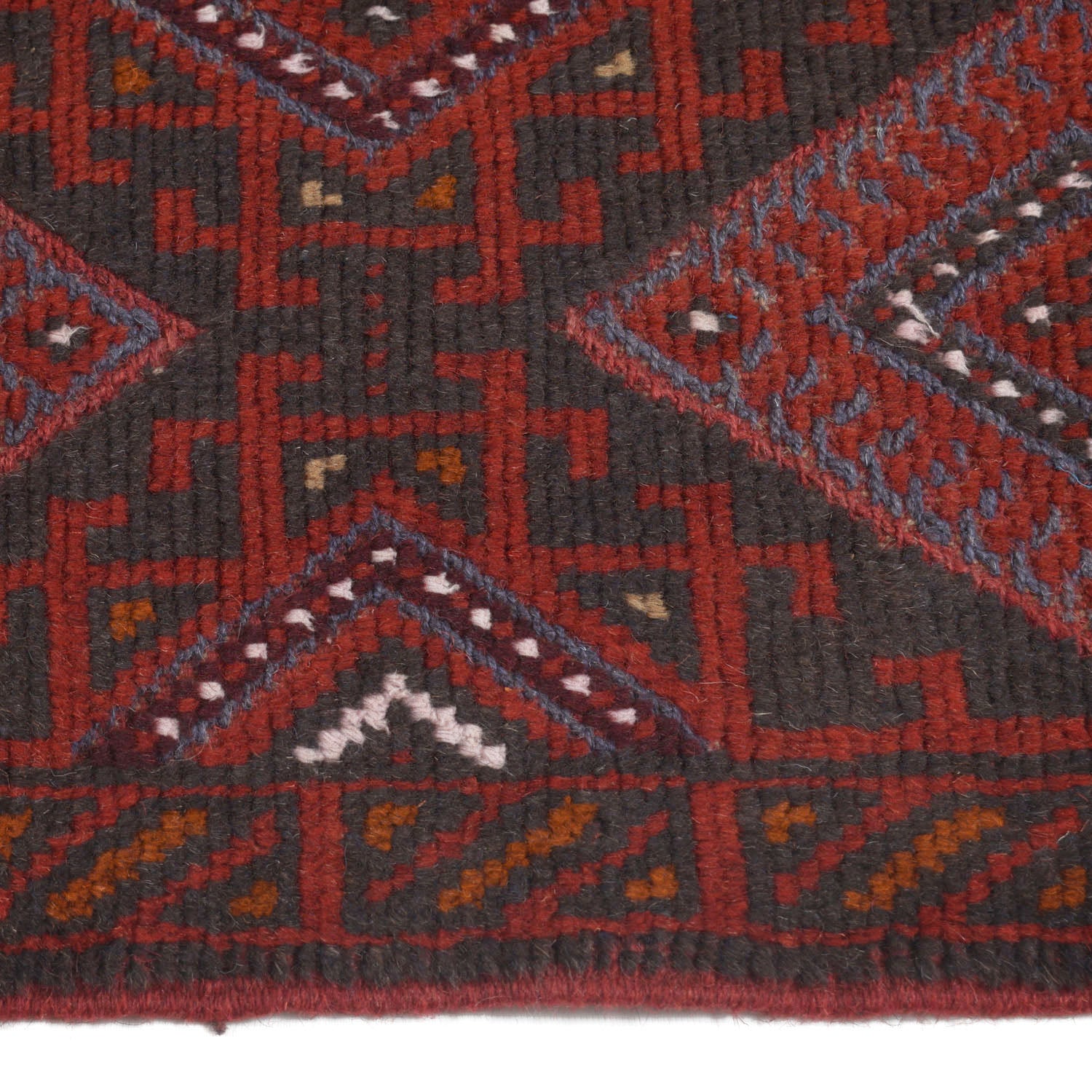 Hand Knotted Mashwani Runner Rug 1' 11" x 7' 6" ft / 58 x 228 cm - No. Y14241