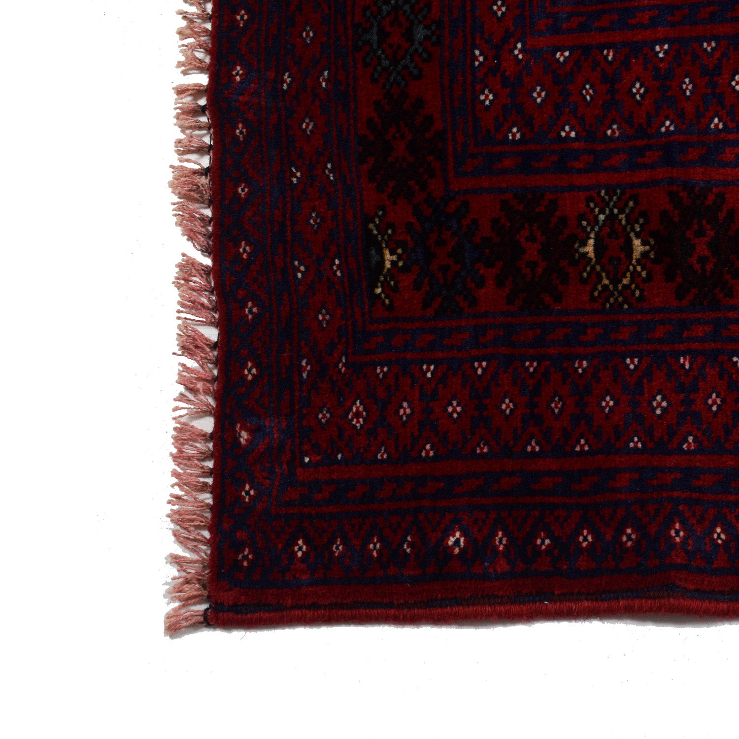 Deep Red Color Baluchi Carpet 6' 10" x 9' 2" ft / 208 x 280 cm - No. Y14268